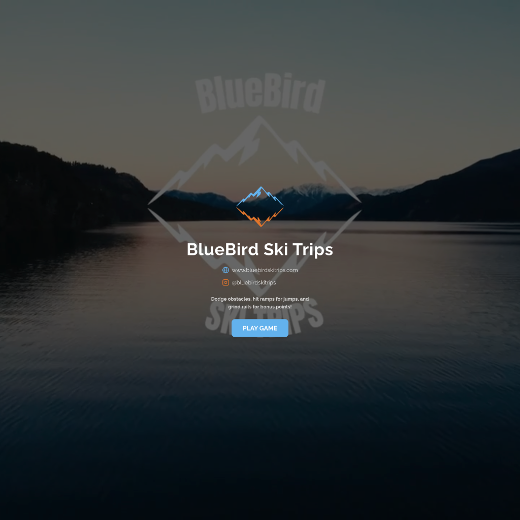 Snowboard Runner Game - BlueBird Ski Trips